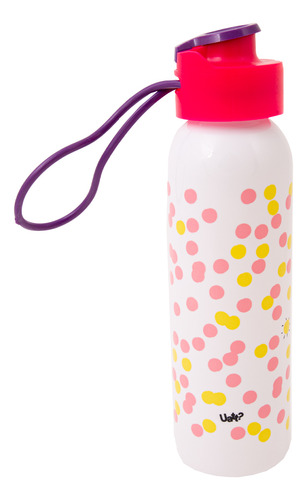 Garrafa Squeeze Pop 510ml - Frases Cores E Amores Felicidade