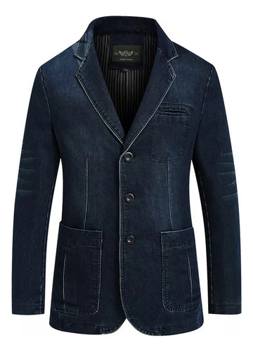 Chaqueta, Blazer, Vaqueros De Mezclilla Para Hombre, Bolsill