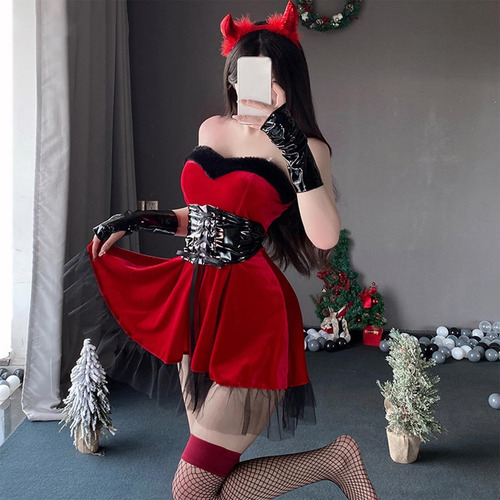 Disfraz De Navidad, Halloween, Pequeño Diablo, Uniforme De C