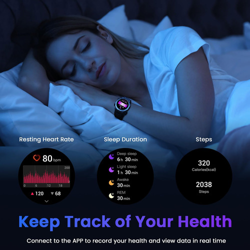 Reloj Inteligente Cillso Military S10 De 1,39 Pulgadas Con Frecuencia Cardíaca Ip68 Android