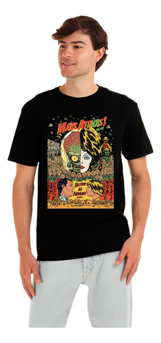 Playera Marcianos Al Ataque Horror Terror Diseño 07 Beloma