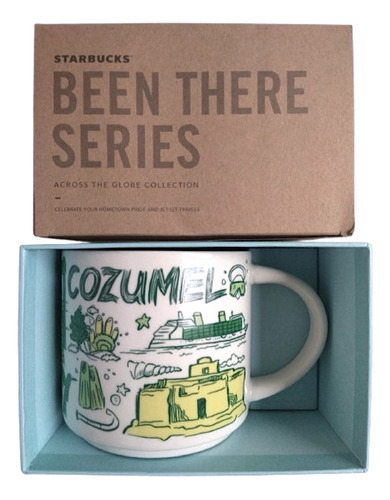 Taza Starbucks Cozumel Been There Series 414 Ml Color Verde Oxaca