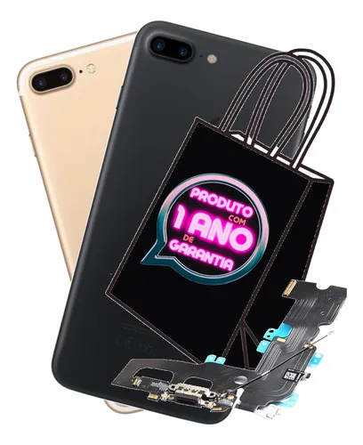 comprar Flex Conector Carga Para iPhone 7 Plus A1661 A1784 + Tampa!