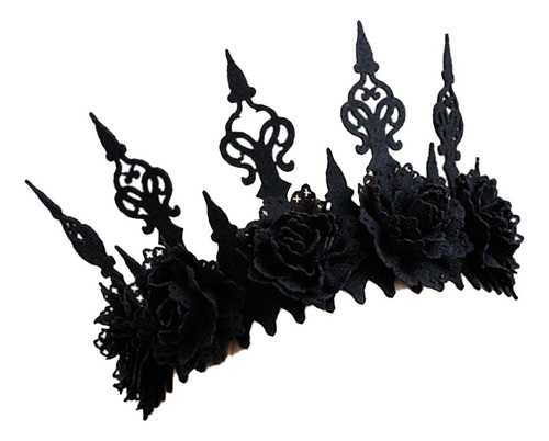 // De Rosas Góticas De Dia Das Bruxas Tiara Para A Cabeça
