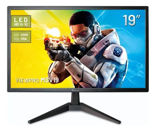 Monitor Viewpro 19'' Led Com Hdmi Vga Vesa 100v/240v