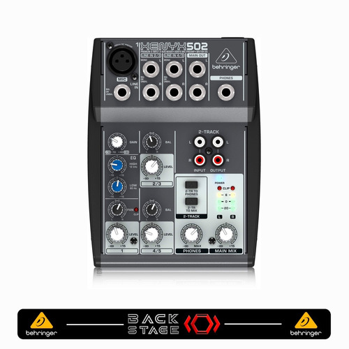 Behringer Xenyx 502 Mezcladora Compacta De 5 Canales