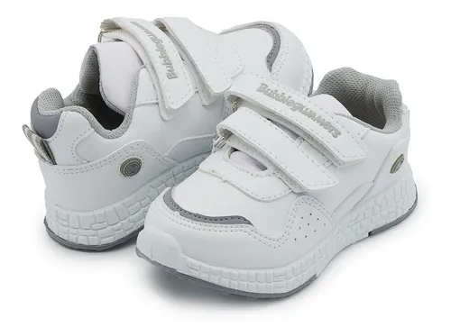 Bubble Gummers® Blanco/rosa 14-18 Tenis Niña