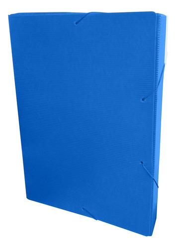 Pasta Aba Elástica Ofício Lombo 2cm Polidello Azul Dello