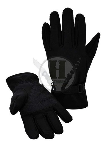 Guantes Tacticos Softshell Negro 3 Dedos Tactil Touch Frio