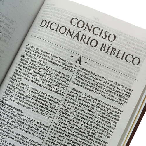 Biblia Sagrada Rc Dicionario E Concordancia Letra Gigante Capa Luxo Azul Com Indice Lateral Palavras De Jesus Em Vermelho