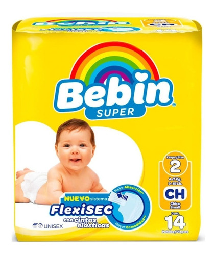 Pañal Bebin Súper Chico 84 Pz