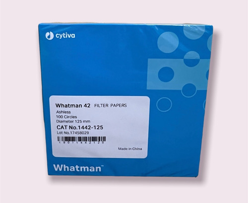 Papel Filtro Whatman No 1442-125 Caja Con 100 Pz