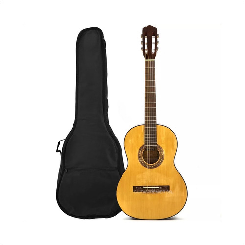 Guitarra Criolla Gracia M9 Abeto Caoba Nogal + Funda + Pua 