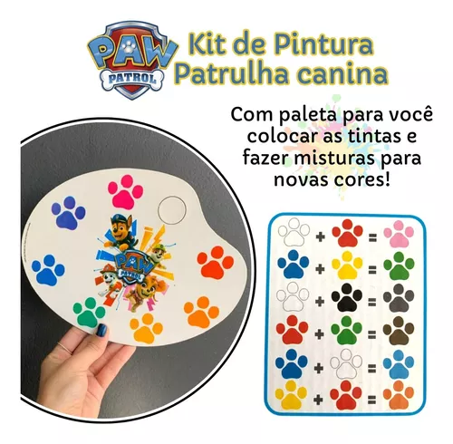 Kit de Pintura Infantil Paw Patrol +4 Anos Nig Brinquedos – Papelaria Pigmeu