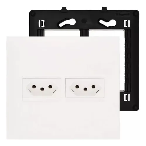 Pial Plus Mais Kit Conjunto 4x4 Tomada Dupla 10a Pial Plus+(mais) Legrand ...