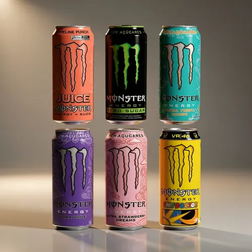 Monster Energy Kit 24 Latas Sabores Variados Original Zero