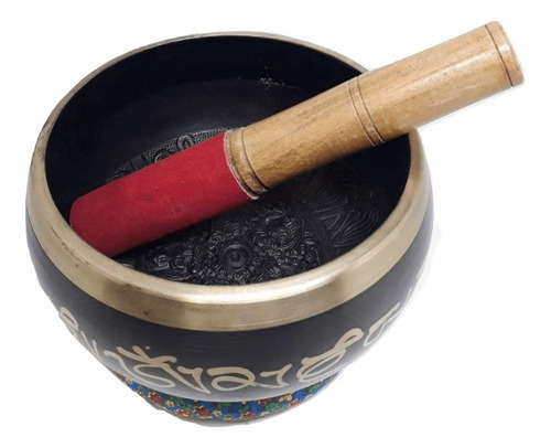 Campana tibetana de excelente sonido - para terapia de sonido 14 cm