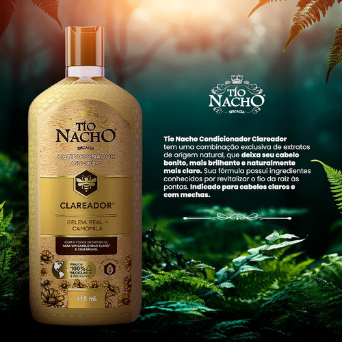 Kit Shampoo E Condicionador Tio Nacho Clareador 415ml
