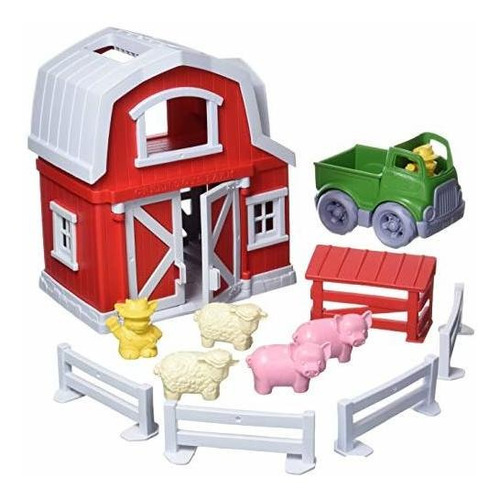 Figura Y Set De Juego - Green Toys Farm Playset, Cb - 13 Pie