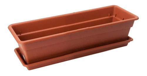 Maceta De Plastico Rectangular 45.8cmx19.3cmx14.7cm