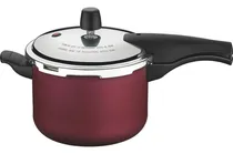 Comprar Olla a presión Tramontina Vancouver de aluminio de 20 cm y 4,5 litros con revestimiento interno y externo antiadherente rojo