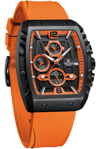 Naviforce Reloj Deportivo Cronografo Impermeable Para Hombre