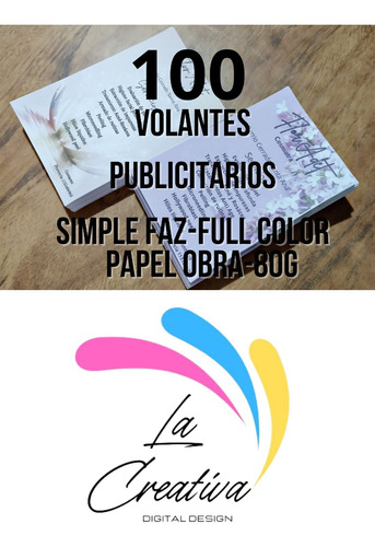 Volantes Publicitarios X100.simple Faz-full Color.10x15cm