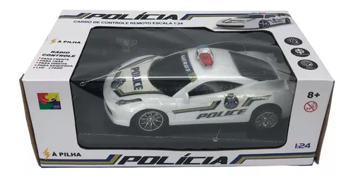 CARRO DE POLICIA AMERICANA CARRINHO DE CONTROLE REMOTO BRINQUEDO INFANTIL  COM LUZ NA SIRENE