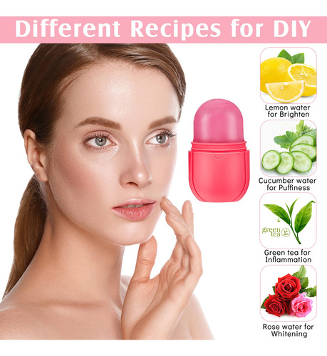 Molde For Rodillo De Hielo Facial, Cubo De Silicona