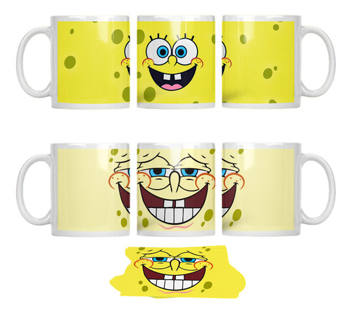 10 Diseños Plantillas Sublimación Para Tazas Bob Esponja