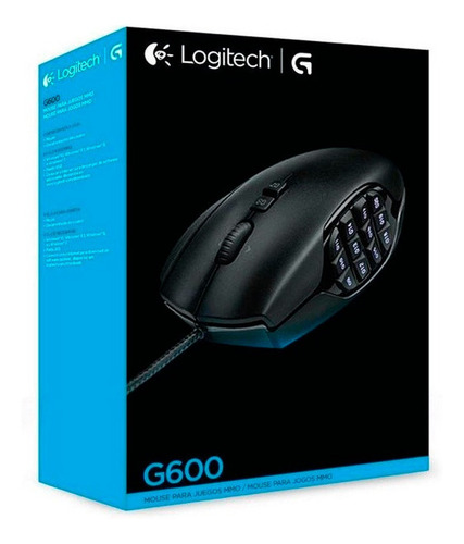 Imagen 4 de 5 de Mouse Logitech G600 Mmo Gaming Laser Usb 8200 Dpi