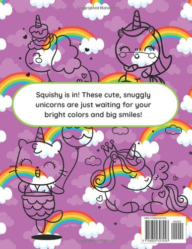 Squishy Unicorns Coloring Pages For Kids: Coloring Pages For Kids, De Reading, Three Hearts., Vol. 1. Editorial Independently Published, Tapa Pasta Blanda, Edición 1 En Inglés, 2022