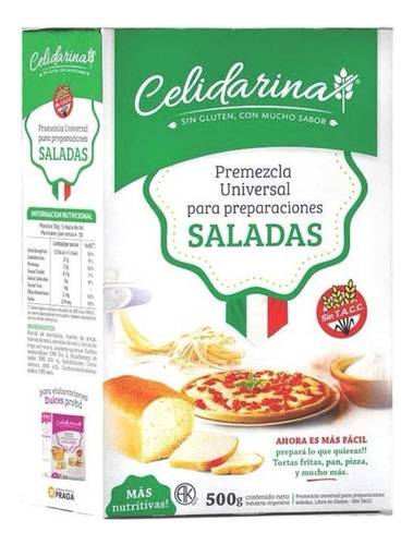 Premezcla Universal Para Salados Sin Tacc Celidarina X 500 G