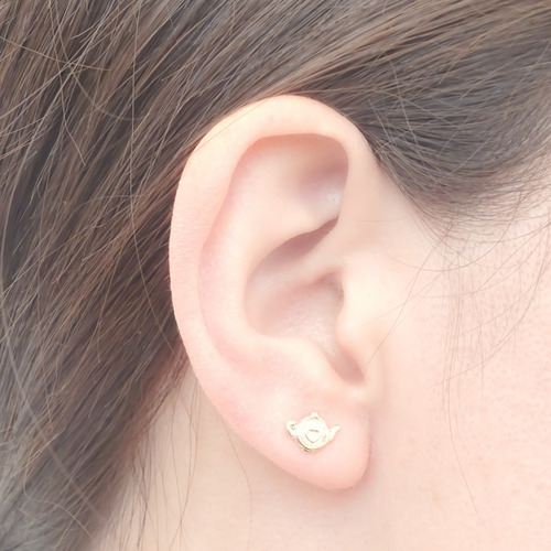 Amor Eterno - Disney Tetera Sra. Potts Y Chip / Aretes 10k