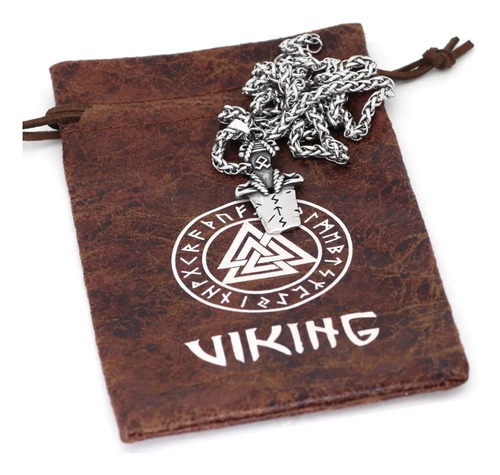 Collar Vikingo Espada Hofund De Heimdall Protector Bifrost