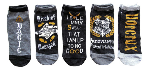 Hyp Harry Potter Mischief Managed Paquete De 5 Calcetines To