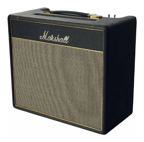 Amplificador Marshall Sv20c Studio Combo Valvular 20w Uk Color Negro Con Detalles En Dorado