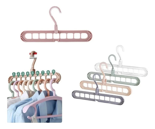 Organizador Ganchos Ahorrador Espacio Perchas Ropa X 10 Uds
