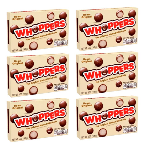 3 X Whoppers Malted Milk Balls 141 G - Hershey's