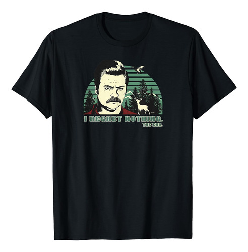 Parques Y Recreación Ron Swanson I Regret Nothing Camiseta