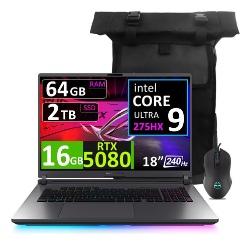 Asus Rog Strix G18 2025 Ultra 9, 64gb, 2tb Ssd, Rtx5080 16gb