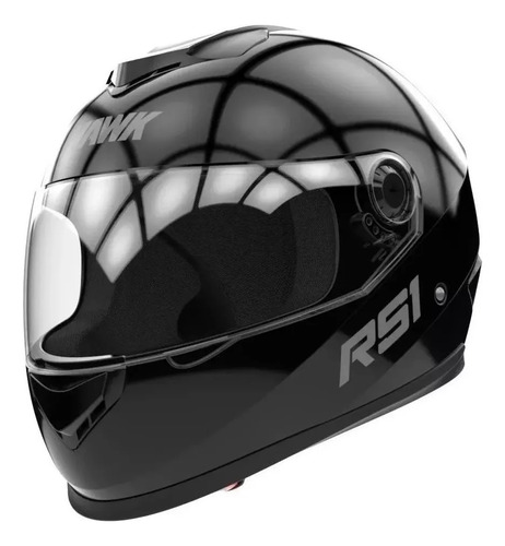 Casco De Moto Integral Hawk Rs1 Negro Brillante O Mate