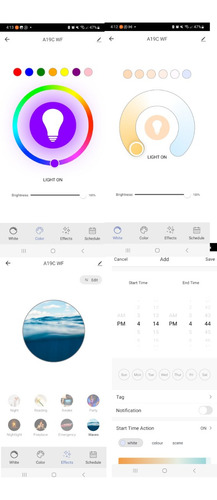 Imagen 5 de 8 de Bombillo Wifi Inteligente Rgb Google Assistant Alexa Siri