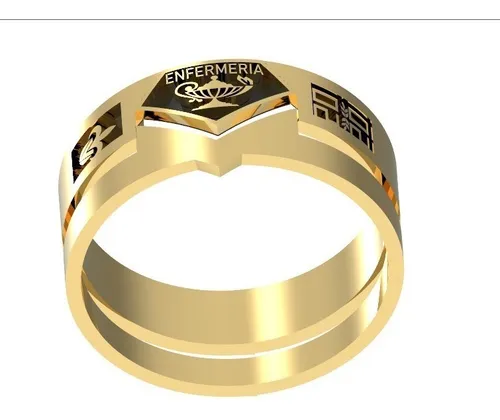 Anillos de graduacion online de enfermeria para mujer