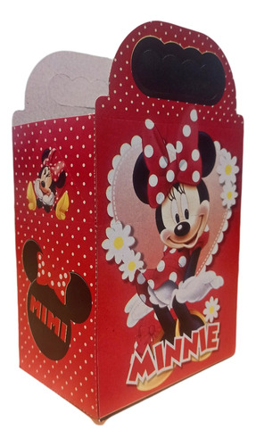 Mimi Mouse Roja Cajas Dulceras Bolo Fiesta Cumple 40 Niñas 