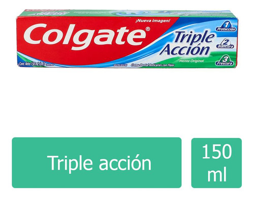 Crema Dental Colgate Triple Acción De 150 Ml