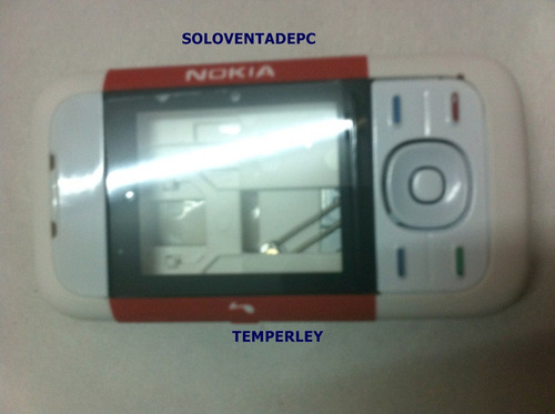 Carcaza Nokia 5200 Color: Blanco Y Rojo Temperley Zona Sur