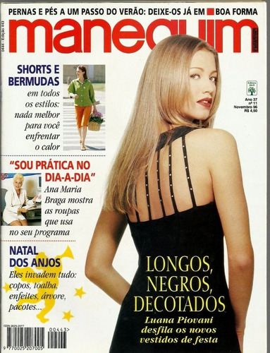 439 Rvt- Revista 1996- Manequim 443 Nov- Luana Piovani- Moda