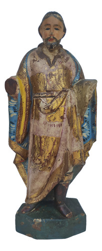 Antiga Imagem Sacra Barroca São José De Botas - R 10465 (Usado)