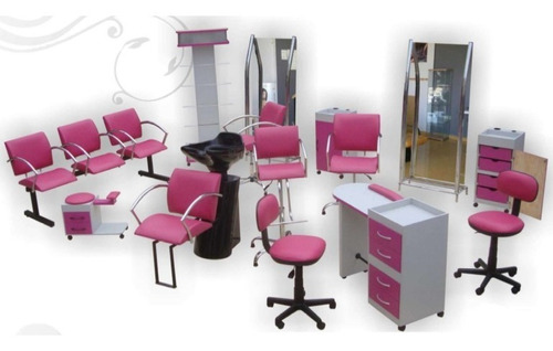 Equipo De Muebles Para Estética 14 Pz Paris Ec014 